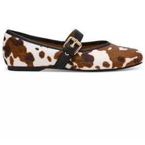 DV Dolce Vita Cow Print Mary Jane Flats